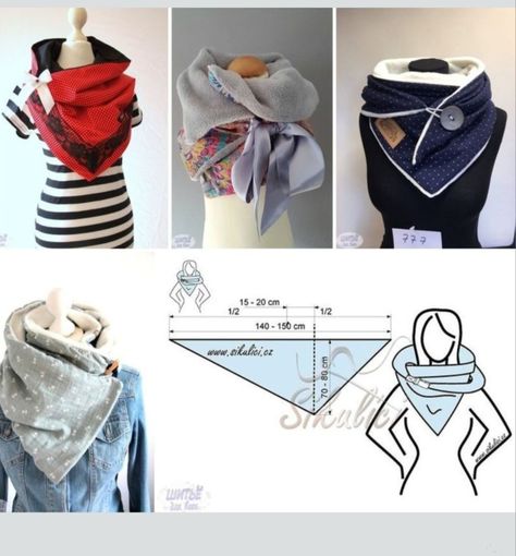 Fleece Sewing Projects, Sewing Scarves, Diy Sewing Gifts, Upcycle Clothes Diy, Sewing Fleece, Sewing Clothes Women, Upcycle Sewing, Diy Scarf, Creation Couture