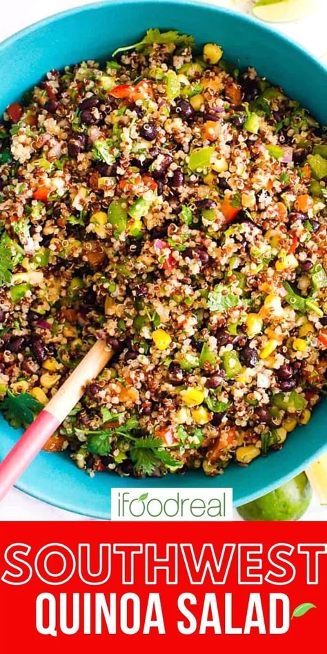 Zesty Quinoa Salad, Salad With Black Beans, Southwest Quinoa, Southwest Quinoa Salad, Mango And Avocado, Perfect Quinoa, Easy Baked Chicken Breast, Vegan Main Course, The Perfect Salad