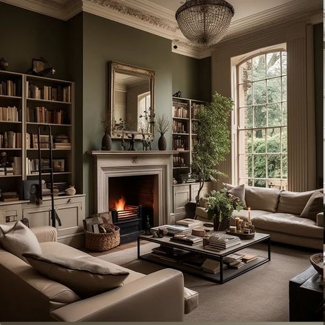 🏡 Step into the perfect blend of timeless elegance and contemporary living as we explore this stunning Modern Georgian 🌿💚 ✨ Courtyard Oasis 🌳 🎨 Neutral & Pale Green Interiors 🛋️ Classic meets Contemporary #farrowandball #farrowandballdenimes  #ai   #dreamhome  #curbappeal  #houseinspo  #inspiration  #design  #interiordesign  #dreamhome #georgianhouse #georgianinteriors #homeaccount #styledbyme #Interiors123 Small Georgian Living Room, Georgian Living Room English Country, Modern English Victorian House Interiors, Classic Georgian Interiors, Living Room Period House, Georgian Interiors Traditional Living Room, Victorian Contemporary Living Room, Large Living Room Interior Design, Dark Georgian Interiors