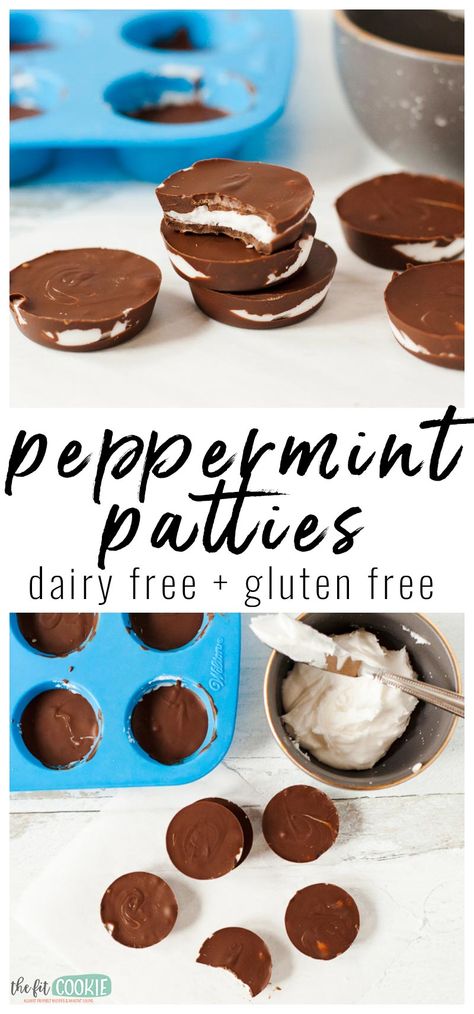 Homemade Peppermint Patties, Dairy Free Treats, Vegan Candies, Gluten Free Christmas, Gf Desserts, Peppermint Patties, Dairy Free Dessert, Gluten Free Treats, Homemade Candies