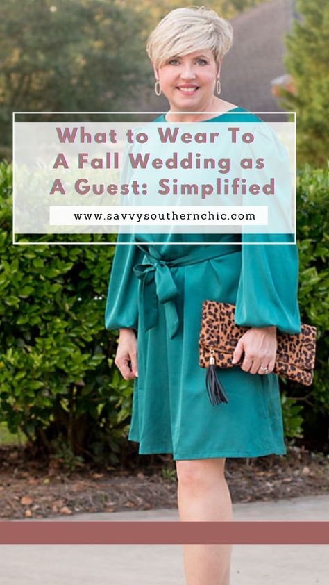 Picking an outfit for a fall wedding doesn't have to be stressful or complicated. Head over to the blog to see tips on what to wear to a fall wedding and fall wedding guest dress picks and recommendations. Fall Dresses For A Wedding, Wedding Guest Dress Midsize Fall, Fall Dresses For A Wedding Guest, Winter Wedding Rehearsal Outfit Guest, Wedding Guest Outfit For Plus Size Women, Outdoor Fall Wedding Dress Guest, Fall Wedding Shoes Guest, Afternoon Wedding Outfit Guest, Fall Wedding Shower Outfit For Guest