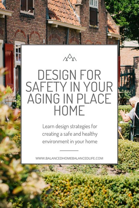 A healthy home is a home that promotes safety.  Learn how to incorporate safe design strategies in your new home or renovation.  remodel, aging in place, universal design, wellness architect #aginginplace #healthyhome #wellness Bathroom Ideas For Senior Citizens, Universal Home Design, Elderly Home Design House Plans, Universal Design Homes, Senior Citizen Bathroom Ideas, Aging In Place Home Design, Age In Place Bathroom Design, Aging In Place House Plans, Elderly Home Design