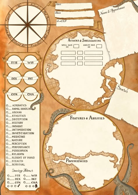 Ttrpg Character Sheet, Warlock Character Sheet, Dnd Character Sheet Template Free, Original Character Sheet, Dnd Sheet, Rpg Character Sheet, Dungeons And Dragons Races, Dnd Character Sheet, Marvel Paintings