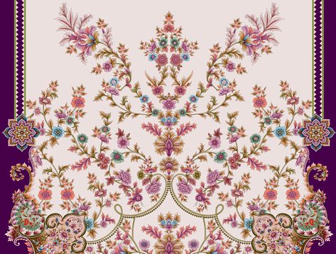 Ibb Design, Vintage Crockery, Botanical Flower Art, Textile Pattern Design, Iphone Wallpaper Themes, Indian Paintings, Border Pattern, Botanical Flowers, Textile Patterns