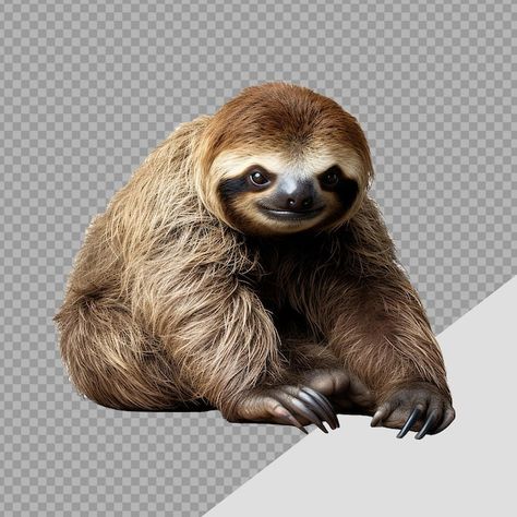 Perezoso aislado en un fondo transparent... | Premium Psd #Freepik #psd #arbol #habitat #bosque #animales Habitat, Avatar, Mural, Animals, Quick Saves