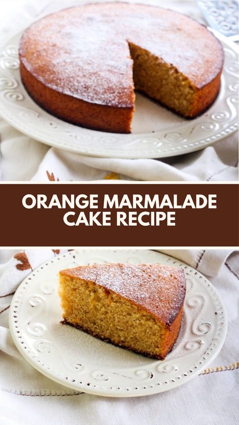 Orange Marmalade Cake recipe made of fresh orange marmalade, flour, butter, and eggs creates a moist, flavorful dessert this cake serves about 8 people and takes about 1 hour to prepare and bake, perfect for any occasion. Orange Marmalade Dessert Recipes, Marmalade Cake Recipes, Orange Marmalade Cake Recipe, Orange Marmalade Cake, Marmalade Cake, Orange Marmalade Recipe, Marmalade Recipe, Winter Fruit, Orange Marmalade