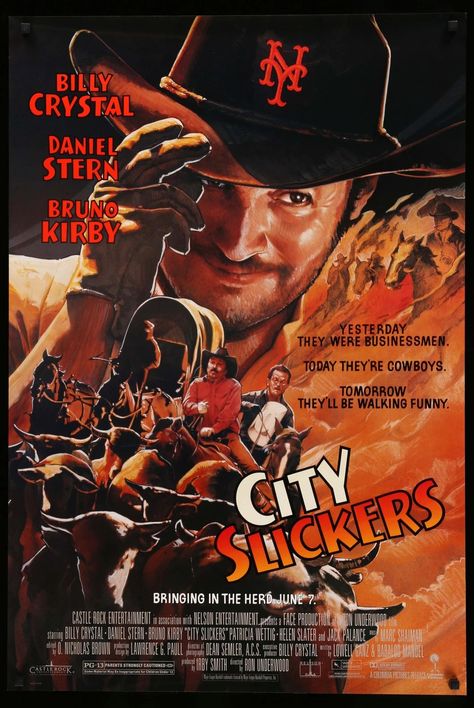 City Slickers Movie, Helen Slater, Kids Comedy, Jack Palance, Funny City, Billy Crystal, Growing Older, City Slickers, Movie Time