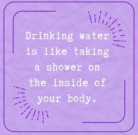 Drink Water Motivation, Water Wednesday, Water Quotes, Benefits Of Drinking Water, Not Drinking Enough Water, Body Cleansing, Wednesday Quotes, Wellness Wednesday, Wellness Quotes