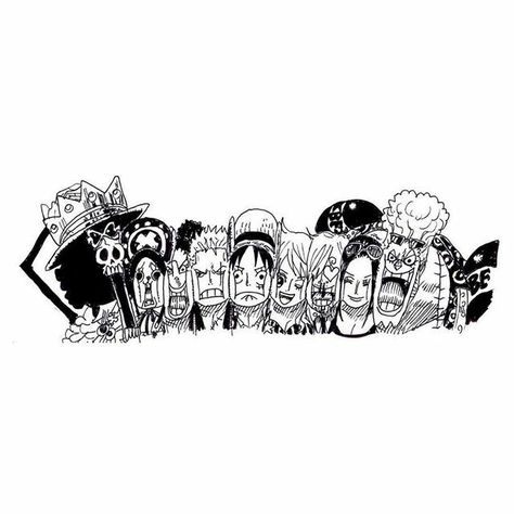 Luffy Manga, One Piece Theme, Black And White One Piece, Penanda Buku, Straw Hat Pirates, One Piece Series, One Piece Photos, One Piece Tattoos, One Piece Cartoon