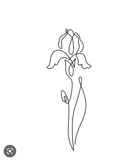 Iris Tattoo Small Simple, Simple Iris Tattoo, Iris Logo, Iris Flower Tattoo, Iris Drawing, Rebecca Green, Iris Tattoo, Flower Logo Design, Doodle Tattoo