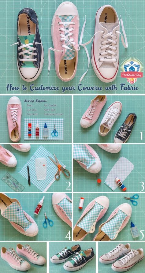 Canvas Shoes Diy, Upcycle Shoes, Diy Converse, Quilted Shoes, Shoe Hacks, Shoe Refashion, Painted Shoes Diy, Shoe Makeover, Painted Canvas Shoes