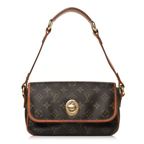 This is an authentic LOUIS VUITTON Monogram Tikal PM. This stylish hand bagis crafted of traditional Louis Vuitton monogram coated canvas. The bag features a natural vachetta leather strap and trim, polished gold links, and a facing flap with a gold turn lock. This opens to a cocoa brown fabric interior with a patch pocket. Louis Vuitton Monogram Bag, 30th Bday, Louis Vuitton Empreinte, Louis Vuitton Vernis, Tikal, Embroidered Monogram, Cocoa Brown, Lv Monogram, Monogram Bag