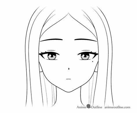 Non Colored Anime Drawing, Easy Anime To Draw For Beginners, Anime Easy Drawing Sketch Step By Step, How To Anime, Anime Drawing Easy Step By Step, Anime Art Simple Drawing Step By Step, How To Draw A Girl Step By Step, Anime Easy To Draw, How To Draw Anime Style