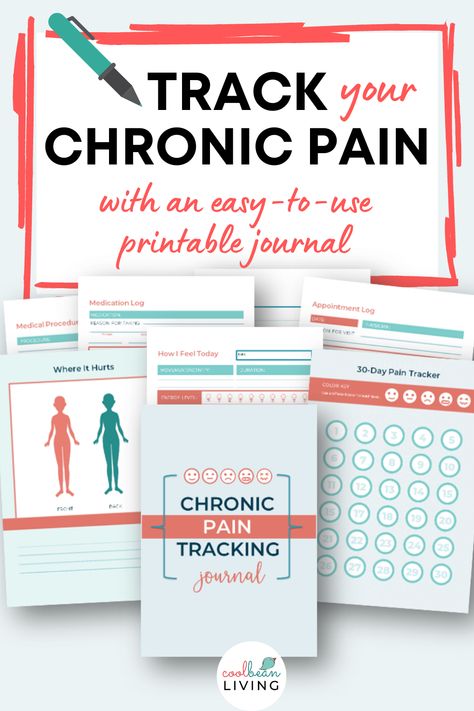 printable journal for pain tracking Symptom Tracker Printable, Symptom Journal, Tracking Journal, Journal Log, Medical Symptoms, Daily Movement, Medication Log, Medical Binder, Symptom Tracker