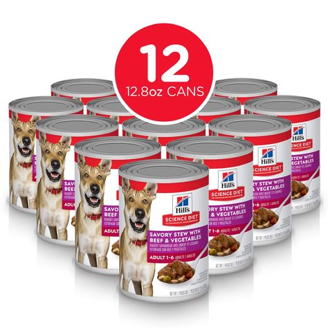 Hill's Science Diet Wet Dog Food-- Find out more about the great product at the image link. #dogfood Chicken Vegetable Stew, Barley Recipe, Beef Barley, Soy Recipes, Food Texture, Canned Dog Food, Wet Dog, Vegetable Stew, Dinner Bowls