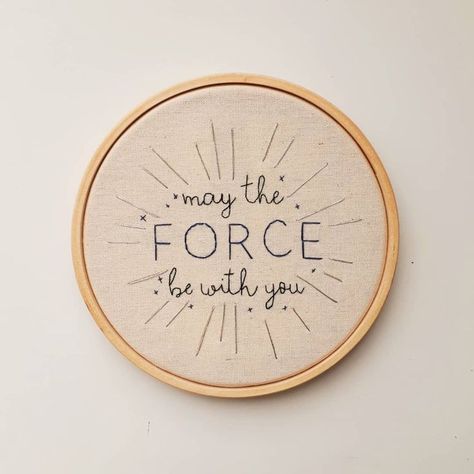 May the force be with you embroidery #embroidery #starwars #force #hoopart May The Force Be With You, Star Wars Embroidery Patterns, Embroidery Wedding Gifts, Fan Embroidery, Star Wars Embroidery, Faith Crafts, Embroidery Hoop Wall Art, Movie Cinema, Learn Embroidery