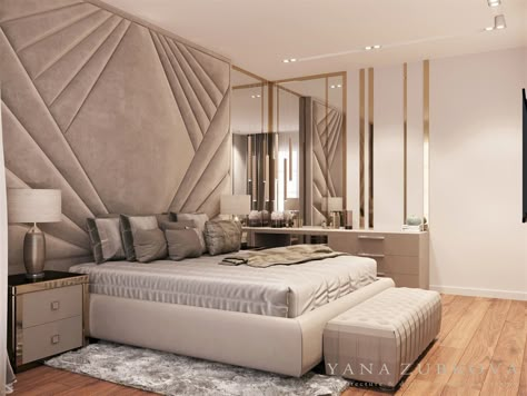 bedroom DESIGN interior on Behance Bedroom Interior Design Luxury, Classy Bedroom, Modern Luxury Bedroom, Modern Bedroom Interior, Luxury Bedroom Design, Dekorasi Kamar Tidur, Luxury Bedroom Master, Bedroom Bed Design, Bedroom Furniture Design