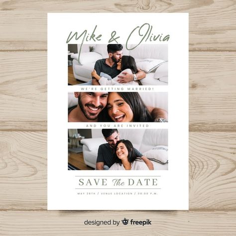 Invitation Card With Photo, Wedding Photo Album Layout, Wedding Album Cover Design, Save The Date Pictures, Engagement Invite, Digital Wedding Invitations Design, Wedding Album Layout, Card With Photo, Album Layout