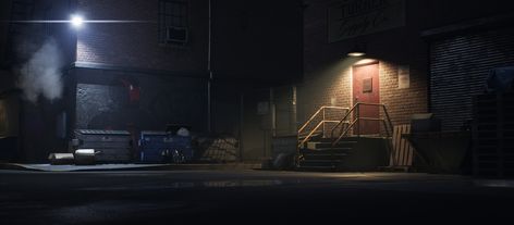 Alley Concept Art, Aesthetic Tumblr Backgrounds, Back Alley, Scene Background, Tumblr Backgrounds, Planets Art, Cyberpunk City, Story Setting, Urban City