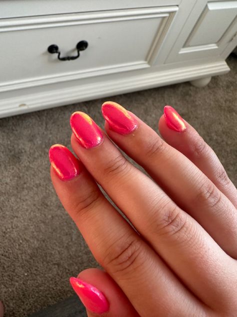 Chrome acrylic nails Pedicure Chrome, Chrome Acrylic Nails, Pink Chrome Nails, Pink Chrome, Chrome Nails, Color Chrome, Nails Inspiration, Nail Ideas, Cute Nails