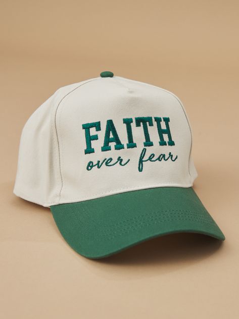 This trucker hat features a bold, inspiring message that's perfect for anyone looking to strengthen their faith. The phrase &quot;Faith Over Fear&quot; is printed across the front in a striking font, serving as a constant reminder to trust in a higher power and overcome doubt. Christian Trucker Hats, Football Coach Wife, Trendy Trucker Hats, Coaches Wife, Christian Hats, Business Baby, Inspiring Message, Europe Outfits, Baseball Trucker Hat