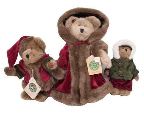 Christmas Bears, Green Velvet Dress, Coat With Hood, Velvet Coat, Burgundy Velvet, Boyds Bears, Christmas Bear, North Star, Green Velvet