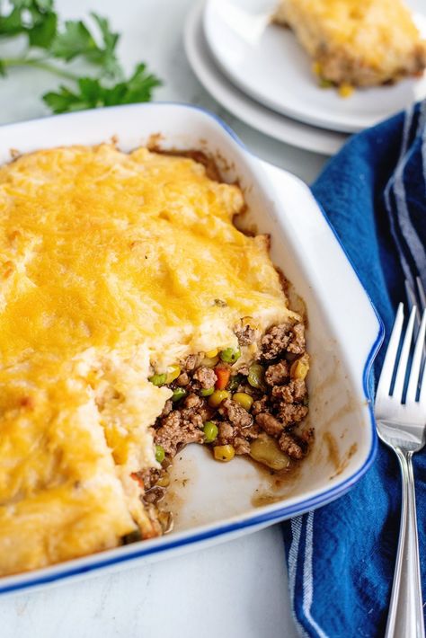 Sweet Potato Dumplings, Ground Beef Stews, Easy Shepherds Pie, Shepherd's Pie Recipe, Pie Easy, Shepards Pie, Homemade Mashed Potatoes, Southern Plate, Instant Potatoes