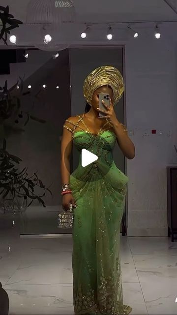 98K views · 14K likes | Aso Ebi Bella👑 on Instagram: "Bling up! ✨💚#AsoEbiBella @moladehh_ for #Loveunbeaten24" Aso Ebi Dresses, Aso Ebi Bella, Aso Ebi Styles, Nigerian Styles, Asoebi Styles, Event Outfit, February 8, Aso Ebi, Ankara Styles