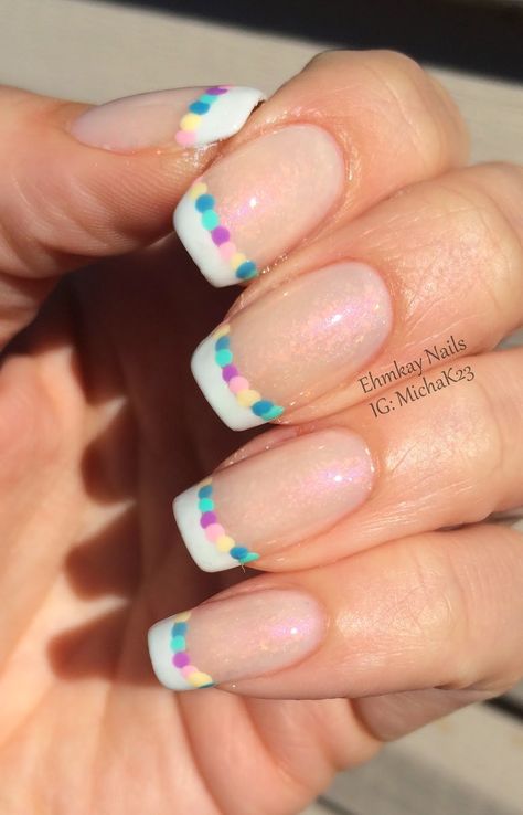 Nails 2014, French Images, Nails Easter, Natural Nail Art, Easter Nail Designs, Easter Nail Art, French Tip Nail Designs, Colorful Nail Art, French Nail Art