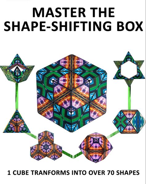 Amazon best seller!! Great gift - fidget Shashibo Cube, Fidget Cube, Cube Puzzle, Shape Shifting, Puzzles Gifts, Rare Earth Magnets, Puzzle Box, Fidget Toys, Easter Baskets