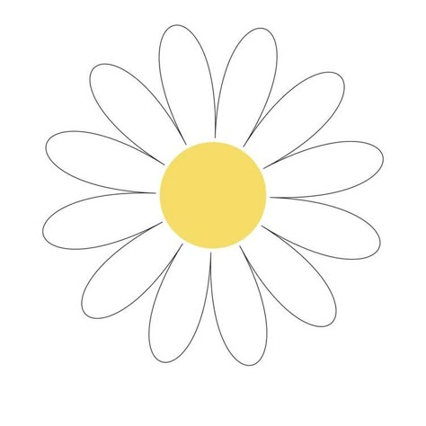 Daisy Vector Illustration, Daisy Image, 1st Birthday Girl Decorations, Paper Flower Patterns, Daisy Party, Bluey Bingo, Daisy Cards, Thanksgiving Crafts For Kids, Paper Flowers Craft