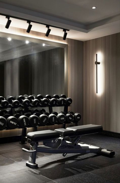 Home Gym Design Luxury, Luxury Home Gym, Targeted Exercises, Home Gym Basement, Gym Lighting, Gym Design Interior, Dream Home Gym, House Gym, Luxury Gym