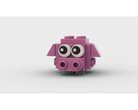 Lego Mini Pig Harry Potter Sketch, Lego Dots, Mini Animals, Lego Diy, Lego Animals, Lego Mini, Lego Mocs, Lego Figures, Lego Stuff