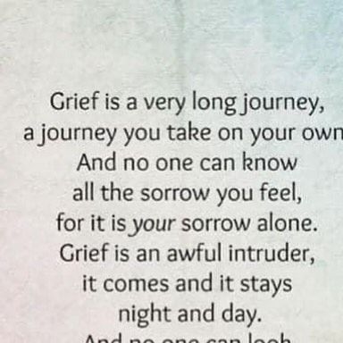 Grieving Moms Forever on Instagram: "This is a beautiful piece written by Anne Peterson about grief. I love how she describes it as “Grief is an awful intruder, it comes and it stays night and day.” #grievingmomsforever #grief #missingmysons" Grieve Quotes Inspirational Strength, Losing Parents Quotes, Griefing Your Husband Quotes, Loss Of A Parent Father, Griefing Your Dad Quotes, Quotes About Lost Loved Ones, Griefing Your Mom Quotes, Griefing Your Grandmother, Grievance Quotes