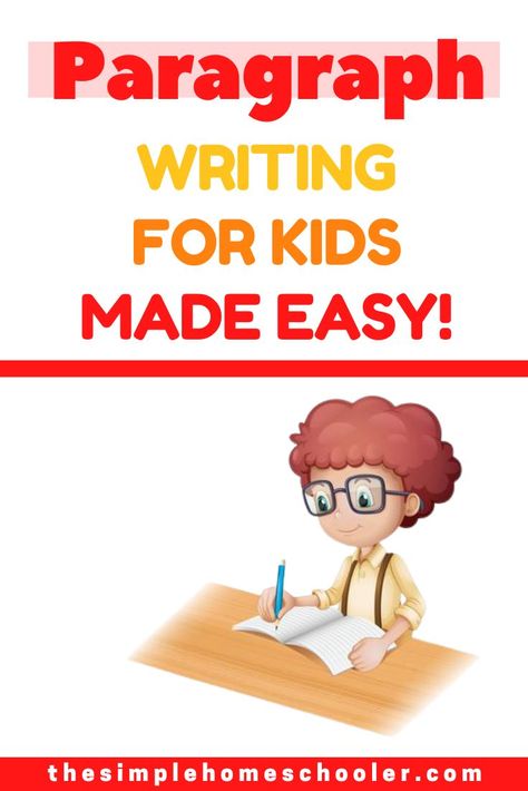 Are you looking for some help with teaching paragraph writing to your kids? I have personally dealt with a reluctant writer who found paragraph writing be boring and overwhelming. I am so thankful I found a resource that helped us BOTH conquer paragraph writing the easy way! Check out the post to find out more about this step-by-step approach to writing. via @https://www.pinterest.com/thesimplehomeschooler/ How To Write A Paragraph 3rd Grade, How To Write A Paragraph For Kids, How To Write A Paragraph, Paragraph Template, Paragraph Writing Topics, Teaching Paragraphs, Teaching Paragraph Writing, Writing A Thesis Statement, Writing Introductions