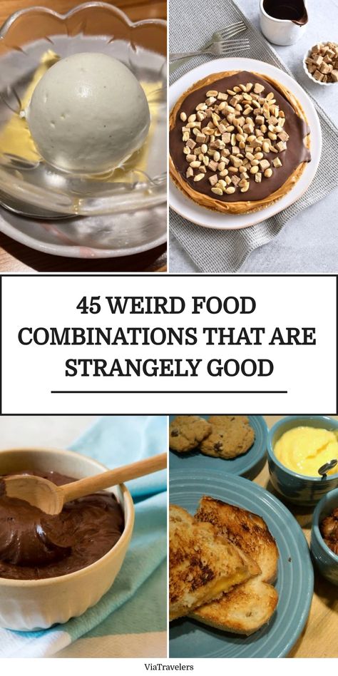 Do certain foods belong together? Some might say no, but these 5 Weird Food Combinations that are Strangely Good. These weird food combinations can be Flavors That Go Well Together, Odd Food Combinations, Strange Food, Cursed Food Combinations, Weird Food Combo, Weird Food Combinations That Taste Good, Weird Food Combos That Taste Good, Strange Food Combinations, Disgusting Food Combinations