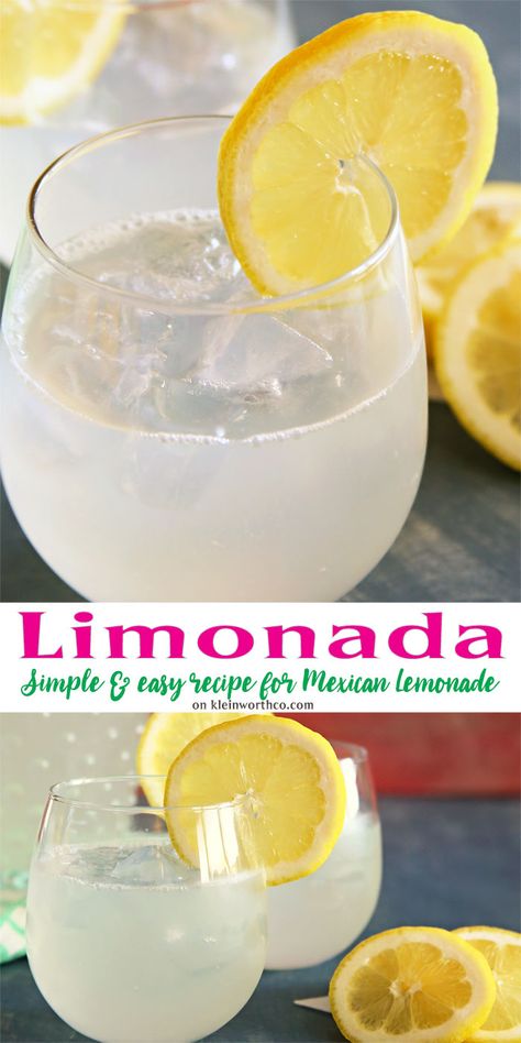 This Limonada, Mexican Lemonade is the easiest you'll find. It's light & refreshing, perfect for a summer afternoon or your Cinco de Mayo celebrations. via @KleinworthCo Mexican Lemonade, Mexican Beverages, Food Studies, Home Decor Photography, Party Drinks Alcohol, Mexican Drinks, Decor Photography, Lemonade Recipes, Summer Afternoon