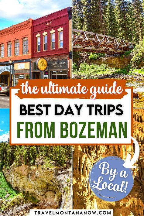 Ultimate Guide for the Best Day Trips From Bozeman, Montana: By a Local Montana Family Vacation, Things To Do In Montana, Montana Travel Guide, Montana Hiking, Yellowstone Montana, Montana Trip, Montana Winter, Livingston Montana, Midwest Road Trip