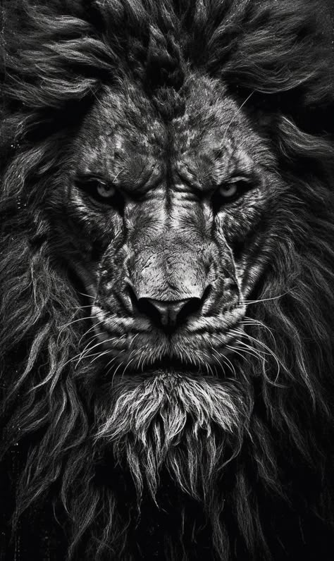 Lion Ripping Through Skin Tattoo, Black And White Lion, Lion Head Tattoos, Lion Artwork, Lion Photography, Lions Photos, Warriors Wallpaper, Lion Wallpaper, Lion King Art