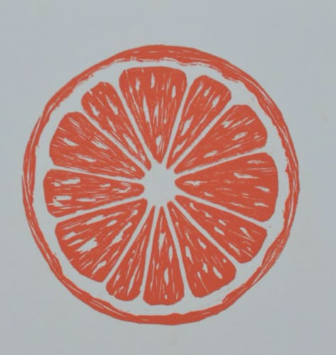 Citrus Linocut, Peach Linocut, Pineapple Linocut, Fruit Lino Print, Lino Print Simple, Lemon Linocut, Ceramic Design Ideas, Lino Print Ideas, Retro Apartment