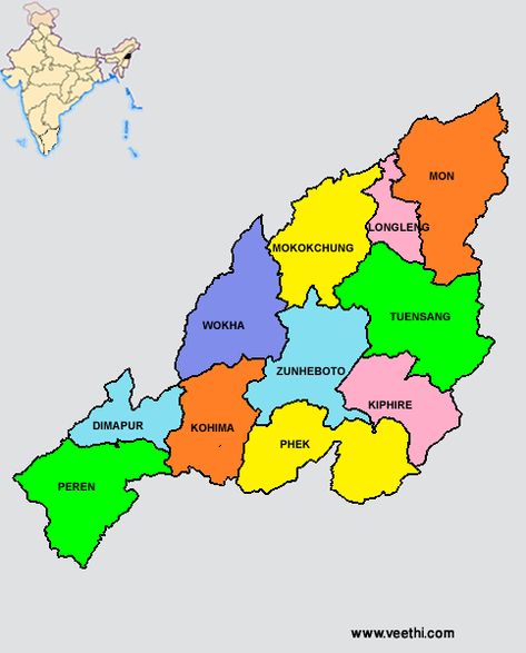 Nagaland Districts Map Nagaland Pictures, Nagaland Map, Free Printable World Map, India World Map, Miss You Mom Quotes, Map Logo, Indian States, Rama Image, Creative School Project Ideas