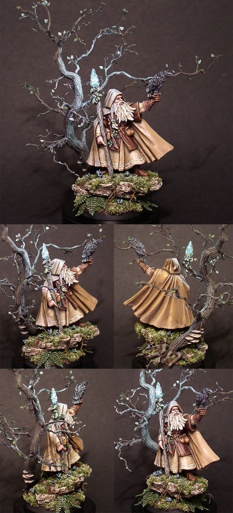 A TRULY GREAT EXAMPLE OF AN EARLY LORD OF THE RINGS RADAGAST THE BROWN (PRE, THE HOBBIT) MINIATURE. Hobbit Miniatures, Lord Of The Rings Diorama Miniatures, Lord Of The Rings Miniatures, Radagast The Brown, Dnd Mini, Dnd Minis, D&d Minis, Game Workshop, Miniature Games