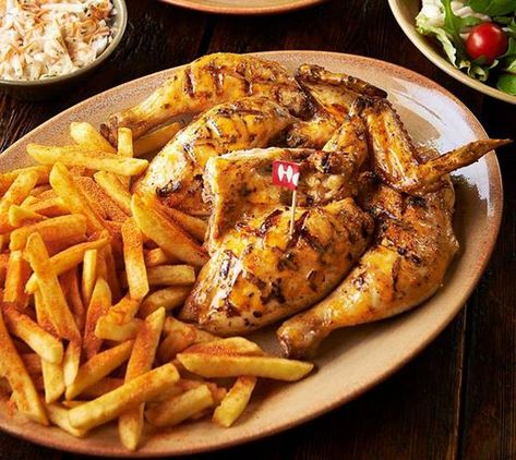 Make your own Nando’s TODAY using the restaurant’s exact recipes for PERi-PERi chicken and other favourites Nandos Chicken Recipe, Nandos Peri Peri Chicken, Peri Peri Chicken Recipe, Nando's Chicken, Recipes For Chicken, Chicken Burgers Recipe, Peri Peri Chicken, Chicken And Chips, Peri Peri