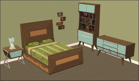 Sims 2 Mid Century, Sims 2 Elder Cc, Sims 4t2 Conversions, Sims 2 4t2, 1970s Interior Design, Sims 2 Conversions To Sims 4, Sims Games, Sims 1, Sims 2