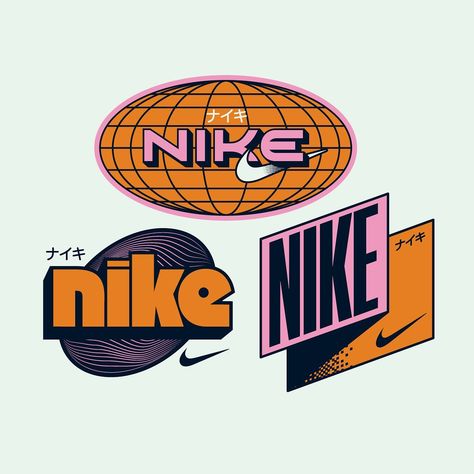 All Posts • Instagram Retro Sports Logo, 90s Logos Graphic Design, 90s Tshirt Design, Nike Prints, Grpahic Design, Brand Advertisement, Logo Packaging Design, Nike Poster, Retro Logo Design