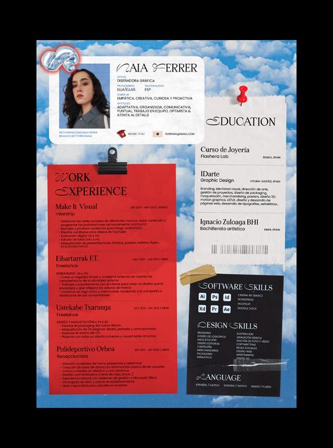 Cv Original Design, Cv Website, Cv Original, Cv Inspiration, Posters Conception Graphique, Graphic Design Cv, Curriculum Vitae Resume, Affiches D'art Déco, 포트폴리오 레이아웃