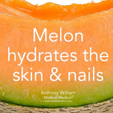 Melon hydrates the skin & nails🌟 Learn more about the healing powers of melon in my book Life-Changing Foods, link in bio👆🏻 Anthony William Medical Medium, Calendula Benefits, Anthony William, Matcha Benefits, Fruit Benefits, Medical Medium, Think Food, Healing Food, Detox Smoothie