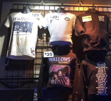 Wallows Merch, Merch Aesthetic, Random Clothes, Tour Merch, Band Merch, Christmas 2019, Band Tees, Wallets, Band