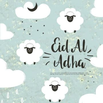 Eid Al Adha Wishes, Eid Al-adha Design, Eid Al Adha Greetings, Eid Stickers, Birthday Posters, Blue Cartoon, Eid Al-adha, Happy Birthday Posters, Festival Theme