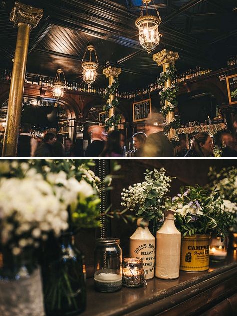 Pub Wedding Reception, Speakeasy Wedding, Bar Deco, Pub Ideas, Pub Wedding, London Wedding Venues, Brewery Wedding, Belfast City, Ireland Wedding